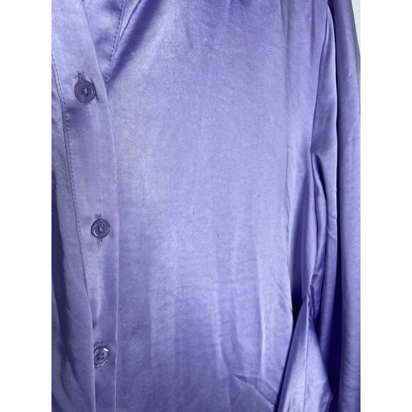 Song of Style Marta Shirt Dress Satin Kimono Sleeve Lavender Fairycore Dainty S - Picture 10 of 15
